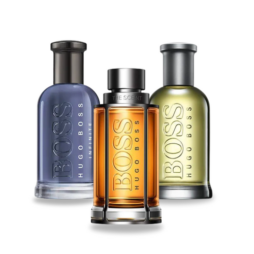 Conjunto de 3 perfumes BOSS THE SCENT, BOSS BOTTLED e BOTTLED INFINITE 100ml